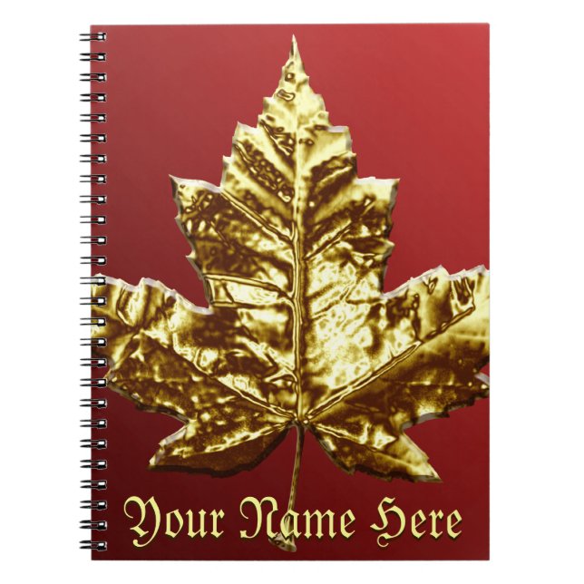 Cuaderno Canadá Journal Souvenir Personalizados Notebooks C (Frente)