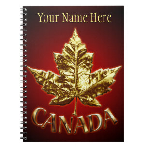 Cuaderno Canadá Journal Souvenir Personalizados Notebooks C