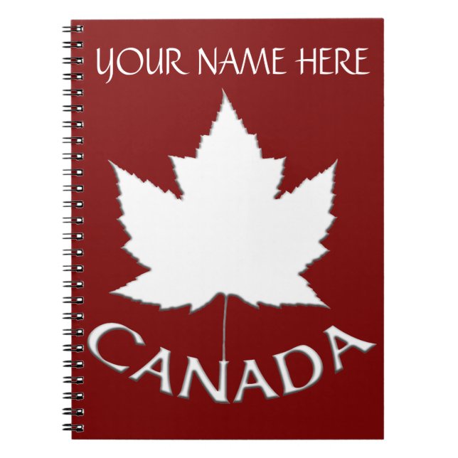 Cuaderno Canadá Journal Souvenir Personalizados Notebooks C (Frente)