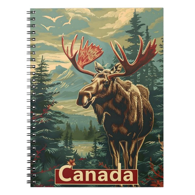 Cuaderno Canadá Moose Vintage (Frente)