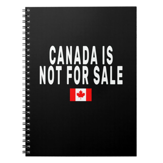 Cuaderno Canadá no está en venta, orgulloso de ser canadien (Frente)