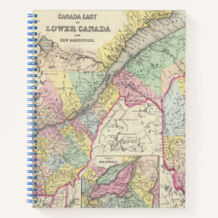 Cuaderno Canadá Oriental O Inferior Canadá Y Nueva Brunswic