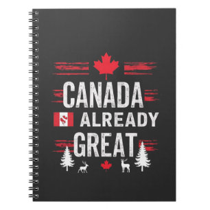 Cuaderno Canadá ya es grande Anti MAGA Anti Trump