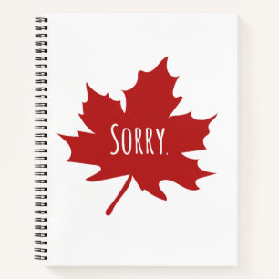 Cuaderno Canadiense gracioso
