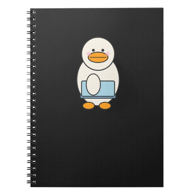 Cuaderno Canard allant au travail, funny work (Frente)