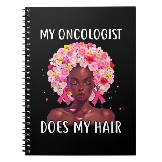 Cuaderno Cáncer De Mama Mi Oncólogo Hace Mi Cáncer De Pelo  (Frente)