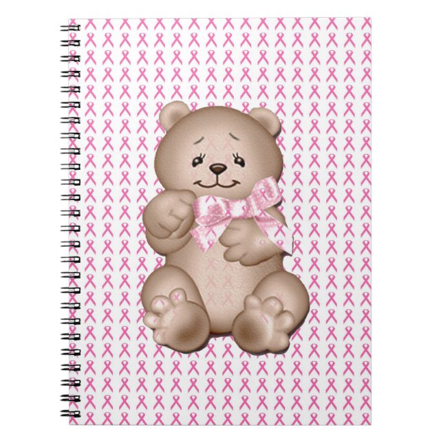Cuaderno Cáncer de Mama Sensibilización Espiral Portátil Te (Frente)