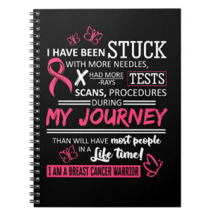 Cuaderno Cáncer de pecho mi viaje Soy un lazo rosado guerre
