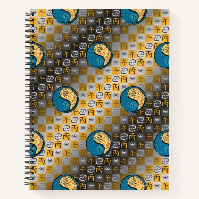 Cuaderno Cancer & Fire Horse (Anverso)