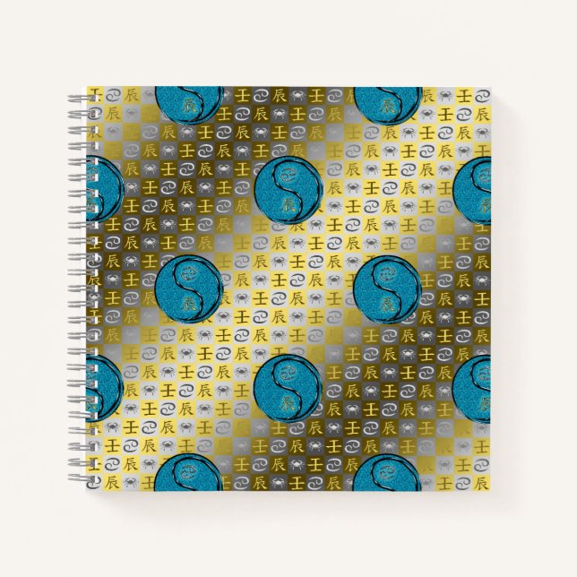 Cuaderno Cáncer y Dragón de Agua (Anverso)