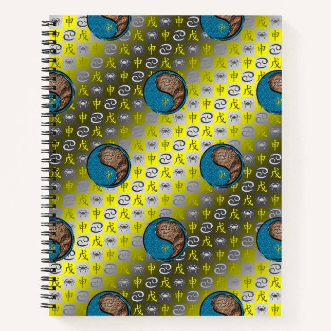 Cuaderno Cáncer y Mono de Tierra (Anverso)