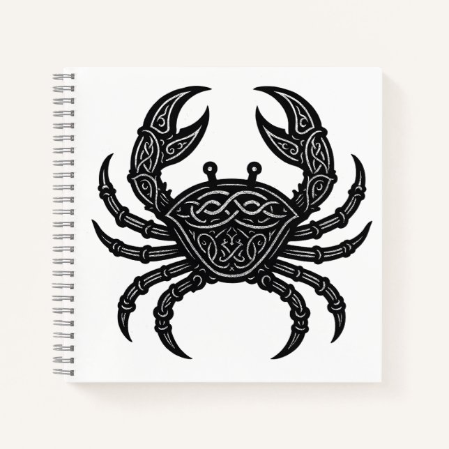 Cuaderno Cáncer — Zodiaco Cangrejo Tinta Embrujada (Anverso)