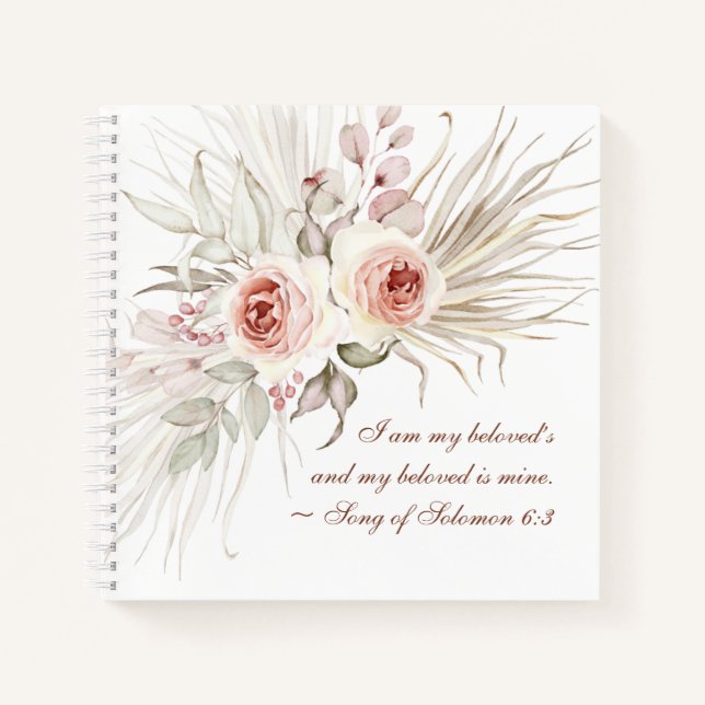 Cuaderno Canción de Salomón 6:3 Soy la floral de mi amado (Anverso)