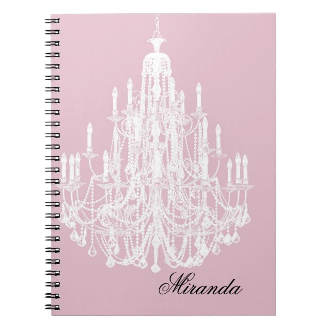 Cuaderno Candelabro rosa de moda (Frente)