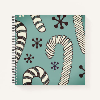 Cuaderno Candy Canes de mediados del siglo
