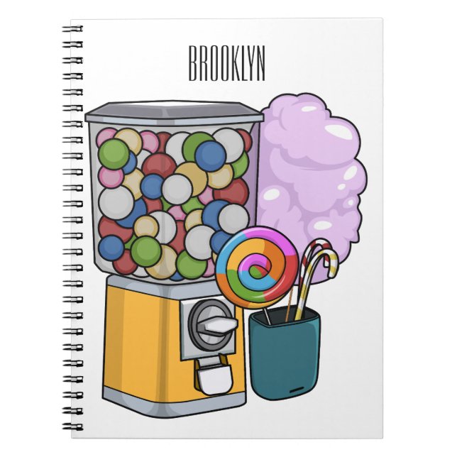 Cuaderno Candy cartoon illustration  (Frente)