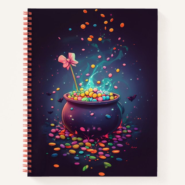 Cuaderno Candy Cauldron de Halloween (Anverso)
