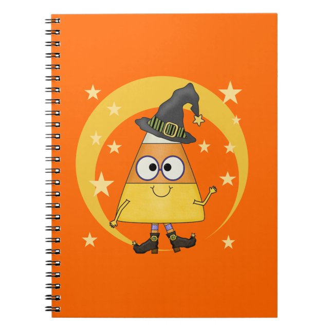 Cuaderno Candy Corn Witch Halloween (Frente)