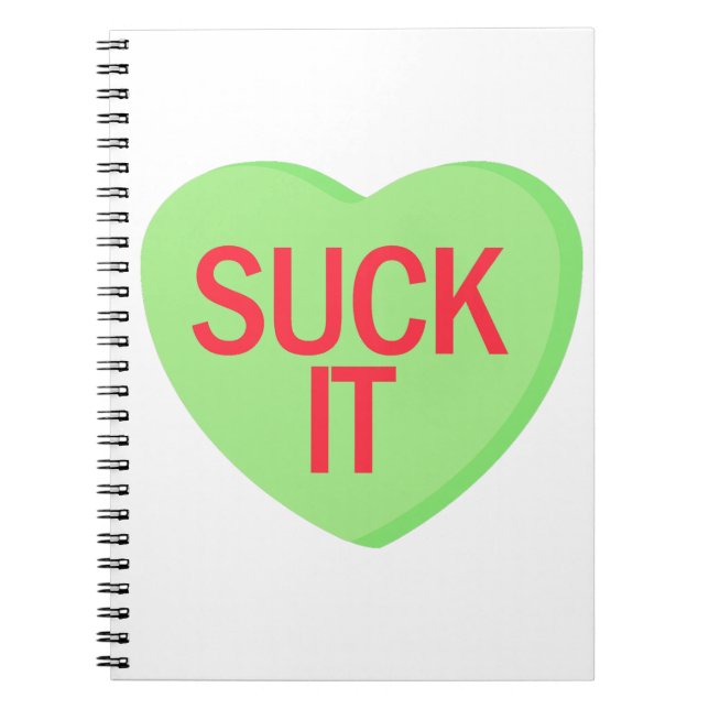 Cuaderno Candy Heart - SUCK IT (Frente)