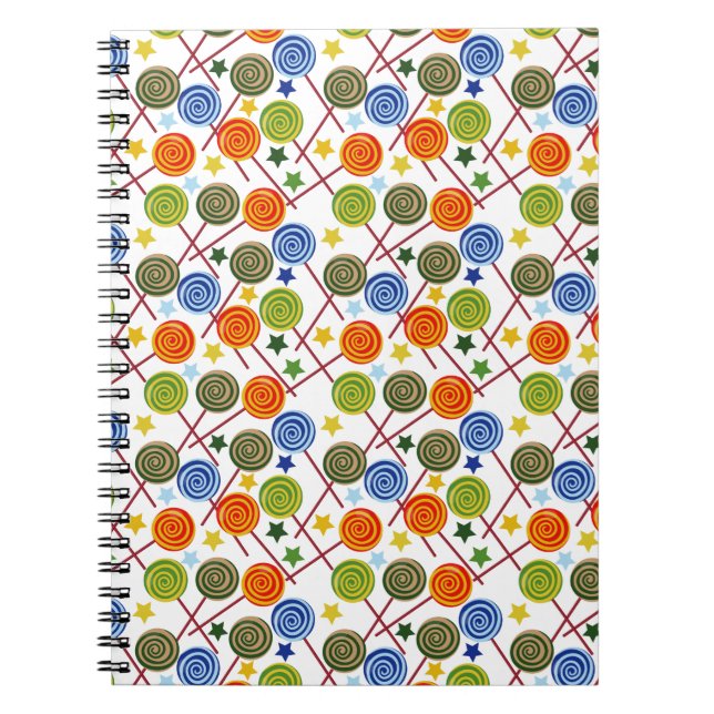 Cuaderno Candy pattern | Lollies pattern | lollipop 61 (Frente)