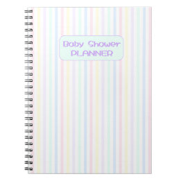Cuaderno Candy Stripes Baby Shower Planner Spiral