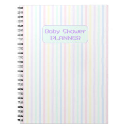 Cuaderno Candy Stripes Baby Shower Planner Spiral