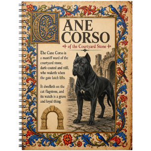 Cuaderno Cane Corso, Arte de Bestiario Medieval