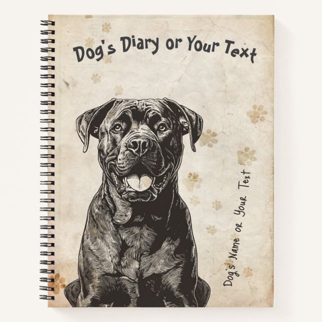 Cuaderno Cane Corso's Diary (Anverso)