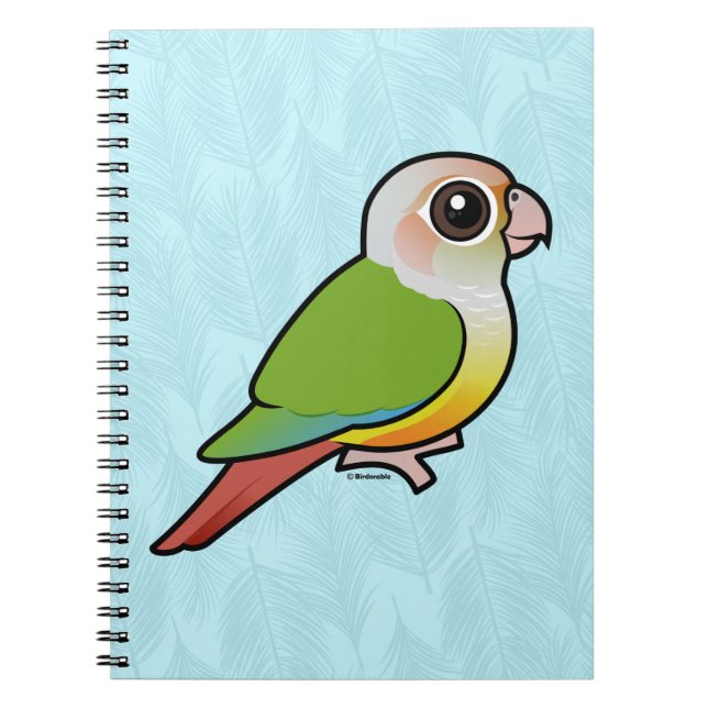Cuaderno Canela Conure Verde-cheeked de Birdorable (Frente)