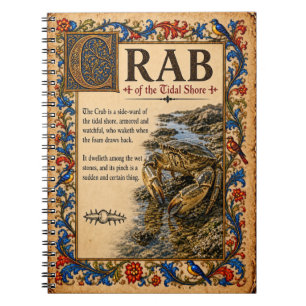 Cuaderno Cangrejo, Arte de Bestiario Medieval