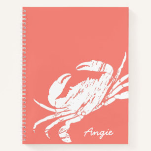 Cuaderno Cangrejo náutico en rosa