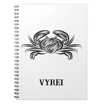 Cangrejo tribal blanco y negro