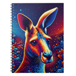 Cuaderno Canguro Celestial – Arte Cósmico de Vida Silvestre