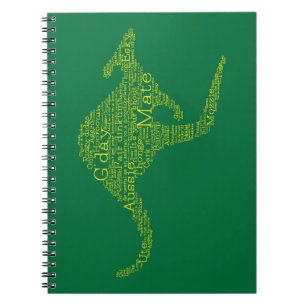 Cuaderno Canguro hecho de jerga australiana