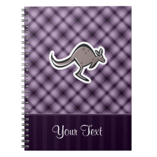 Cuaderno Canguro lindo; Púrpura