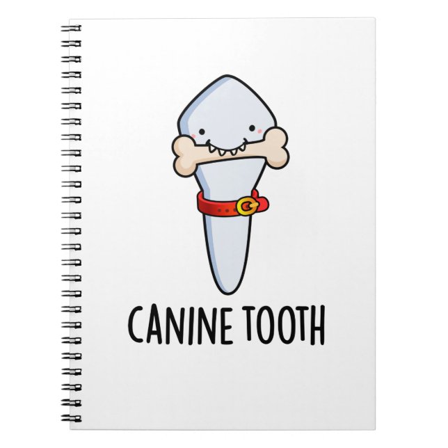 Cuaderno Canine Tooth Funny Dental Pun (Frente)