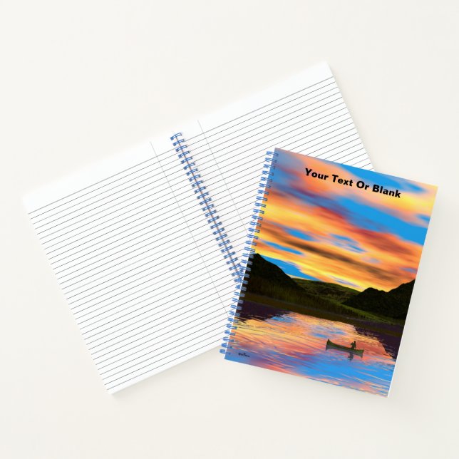 Cuaderno Canoa al atardecer (Interior)