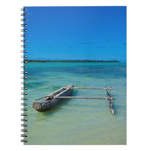 Cuaderno Canoa de estabilizadores en océano poco profundo (Frente)