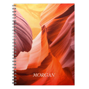 Cuaderno Cañón de ranura del desierto o su foto, nombre bla