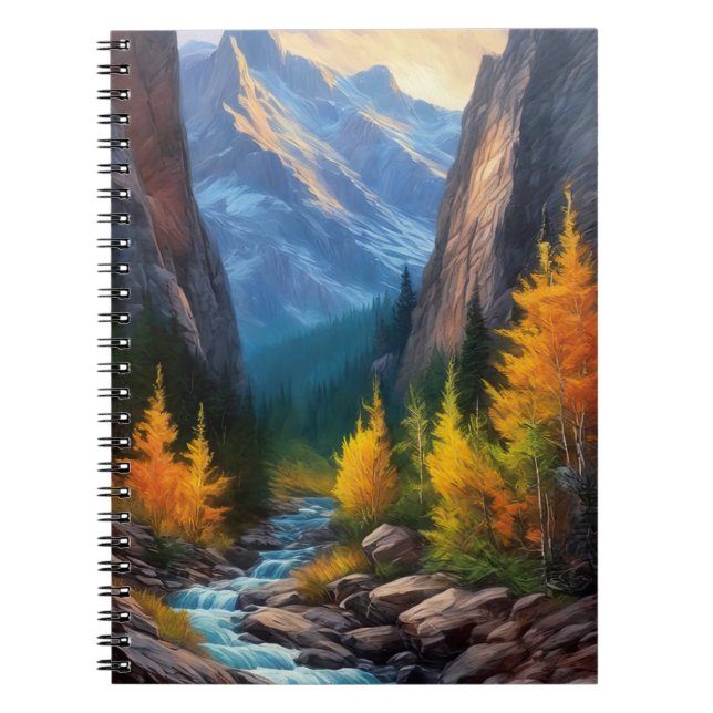 Cuaderno Cañón majestuoso abrazado por otoño (Frente)