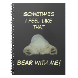 Cuaderno cansado del oso polar