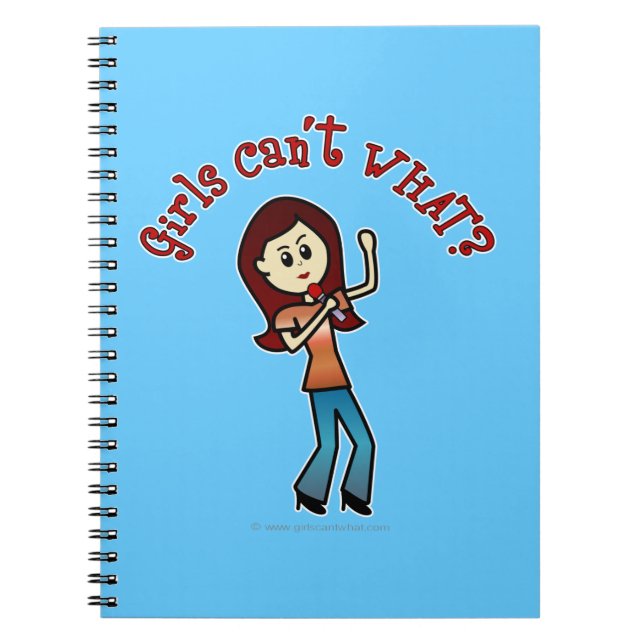 Cuaderno Cantante Chica ligero (Frente)