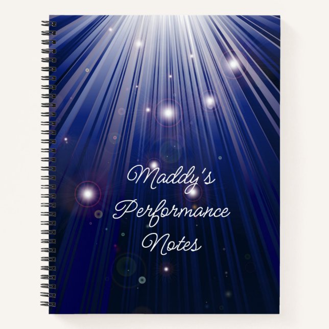 Cuaderno Cantante o actor  (Anverso)