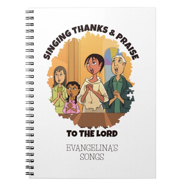 Cuaderno CANTO cristiano GRACIAS Y ELOGIO (Frente)