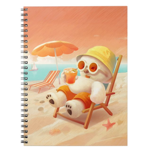 Cuaderno Canto sonriente - Modo playa activado (Frente)