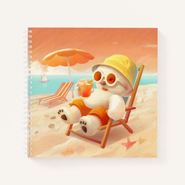 Cuaderno Canto sonriente - Modo playa activado (Anverso)