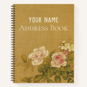 Cuaderno Canvas florales