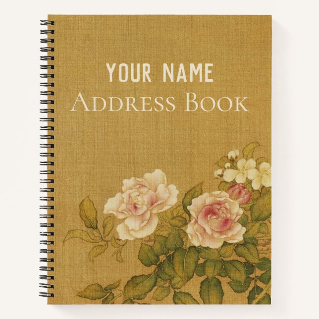 Cuaderno Canvas florales (Anverso)