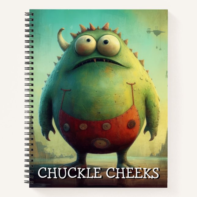 Cuaderno Caos de Monstruos...Cachetes Risueños (Anverso)