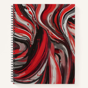 Cuaderno Caos en Rojo, Blanco y Negro